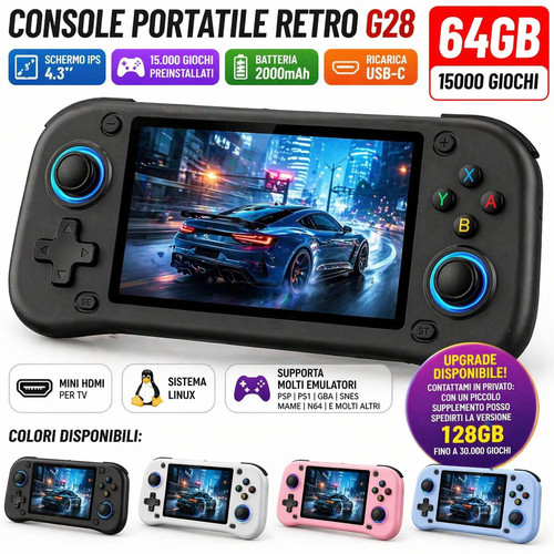 Console portatile retro g28 - retro,