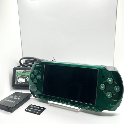 Sony psp 3000 green spirited - psp-3000,