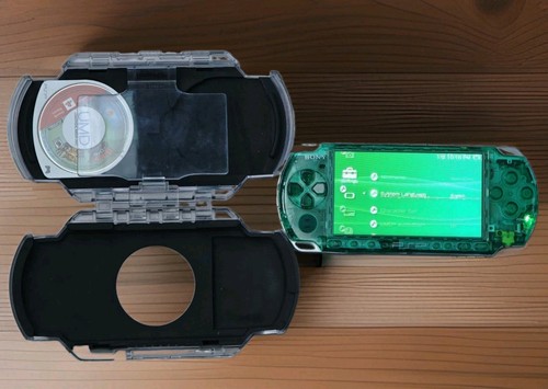 Sony psp 3000 custom green - sony,
